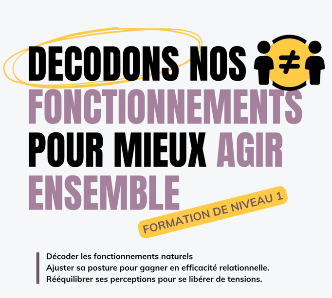 Décodons nos fonctionnements